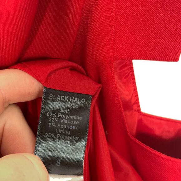 BLACK HALO Jackie O Dress Pencil Cherry Red {JJ2} - Picture 6 of 6